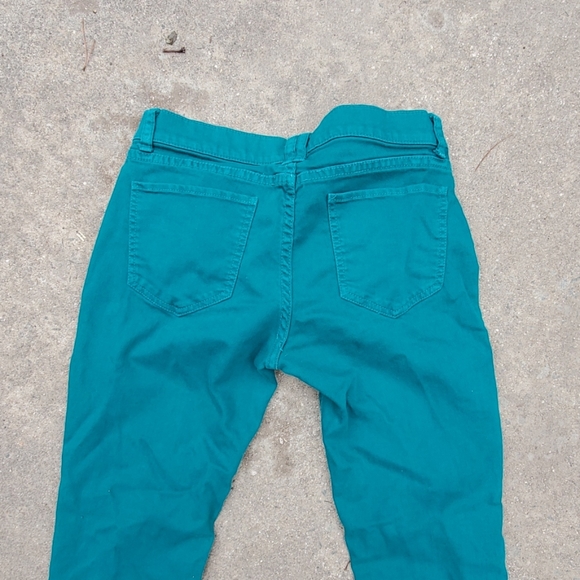 RELISTED Emerald green low rise skinny jeans - Picture 4 of 4